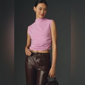 NWT Size XL - Maeve Mock-Neck Shell Top Pink